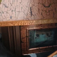 بخاری گازی طرح شومینه|بخاری، هیتر، شومینه|صحنه, |دیوار