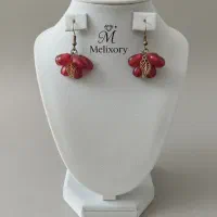 گوشواره یلدایی دانه انار و برگ|بدلیجات|تهران, جیحون|دیوار