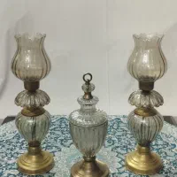 شکلات خوری و شمعدانی لاله شامپاینی