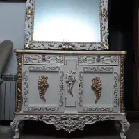 آینه کنسول چوب راش