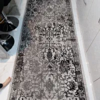 فرش آشپزخانه، کناره، راهرو /طوسی ۱ در۳ متر درحدنو