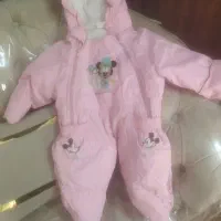 کاپشن سرهمی وشنل پلنگی دخترونه خیلی نو وسالم