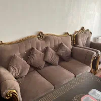 مبل سلطنتی هشت نفره به همراه جلو مبلی بزرگ