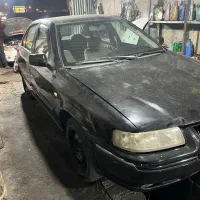 سمند مدل ۱۳۸۲ دور رنگ سقف و ستون فابریک بدون رنگ