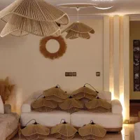 تخفیف فقط 2300 هزار تومان مدل  لوستر مکرومه
