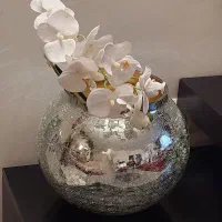 گلدان نقره ای تزئینی زیبا