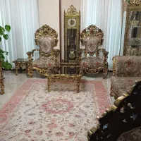 ست مبلمان استیل طلایی مشکی|مبلمان خانگی و میز عسلی|تهران, پاسداران|دیوار