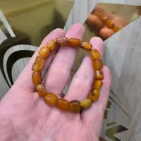 دستبندکهربا‌طبیعی‌لهستان‌کهنه‌تراش