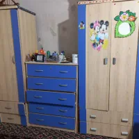 فروش تخت تک نفره و ست کمدها و دراور