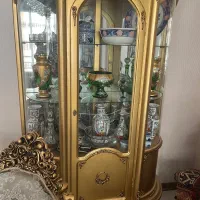 بوفه طلایی چوب گردو