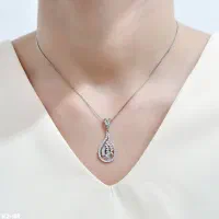 گردنبند نقره ماه و فرشته نقره بدون اجرت۰۱۸۴رضازاده|بدلیجات|تبریز, |دیوار