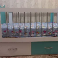 تخت گهواری کودک با تشک رویال|تخت و سرویس خواب|آستارا, |دیوار