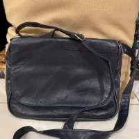 کیف چرم زنانه سورمه ای