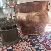 ظروف مسی قدیمی قدمت دار|کلکسیون اشیاء عتیقه|کرج, گلستان|دیوار