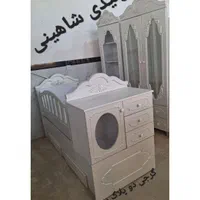 مدل گل پنج پر سرویس چوب نوزاد سیسمونی