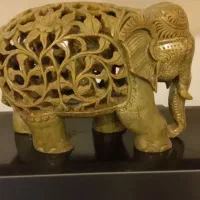 مجسمه فیل یشم بچه دار  دوتا داخل شکم دست ساز|کلکسیون اشیاء عتیقه|تهران, امام زاده حسن|دیوار