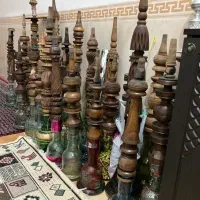 سلام وقت بخیر تعداد 32عدد قلیان همه از چوب گردو مو