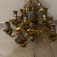 لوستر جنس برنج 7شاخه کاملا نو‌|لوستر و چراغ آویز|تهران, قلهک|دیوار