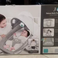 گهواره برقی ماستلا نو،صندلی غذا  و گهواره چوبی