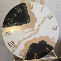 ساعت رزینی  و ظروف و تابلوه ماه فروش تکی و عمده|ساعت دیواری و تزئینی|تهران, خزانه|دیوار