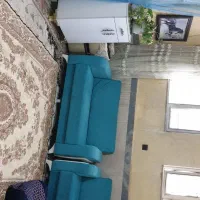 مبلمان راحتی مخمل ترک‌.همراه شال پرده ترک.۴۵۰۰