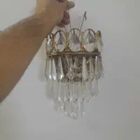 دو عدد لوستر کریستالی