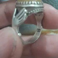 انگشتر نقره مردانه دسته دلبر دست ساز