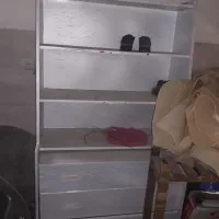 فروش کتابخانه ،استندگل تمام چوب دوطبقه ،اسکوتر