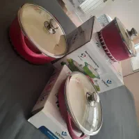 ست سه تایی قابلمه سرامیکی وگاتی|ظروف پختوپز|کرمان, |دیوار