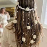 تاج و تل مرواریدی، ریسه ای، آبشاری