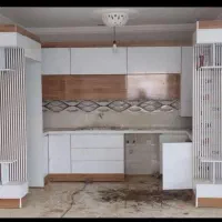 ساده وپله ای / کابینت تمام چوب جنس مرغوب (990)