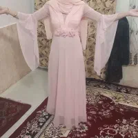 لباس مجلسی به همراه شال خوش رنگ ونو ..شاین دار