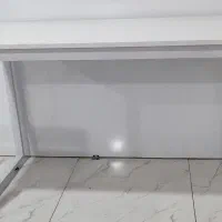 میز چوبی پایه اهنی