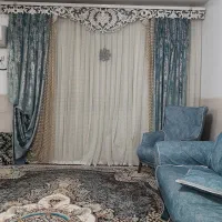 فروش پرده ب علت جابجایی|پرده، رانر، رومیزی|امیدیه, |دیوار