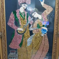 تابلو منجوق دوزی شده ۲۰ساله