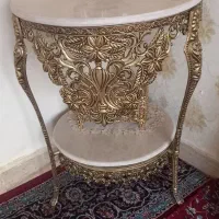 میز اصلی برنج با جا دستمالی برنجی