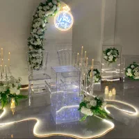 پنل گل مصنوعی باکس شمعدون شمع باتری خور پاپیون