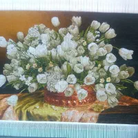 تابلو لاله دوماد کد 60 دستبافت پشت فرش