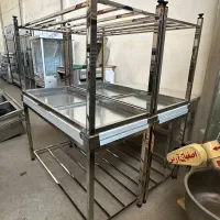 میزکار استیل۱۲۰ کابینت ترولی آبچکان سینک هودصنعتی|کافیشاپ و رستوران|تهران, یافت آباد شمالی|دیوار
