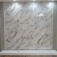 نصب ماربل شیت مابین کابینت کفپوش پانل تی وی وال