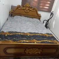 تخت خواب دونفره چوب گردو|تخت و سرویس خواب|ری, دیلمان|دیوار