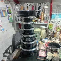 سرویس قابلمه تفلون ۱۴ پارچه برند اذر