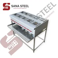 کته پز ده شعله صنعتی اجاق املتی گاز نیمرو