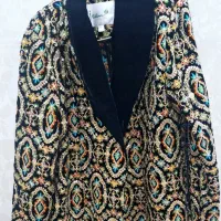 مانتو کتی مخمل سنگ دوزی