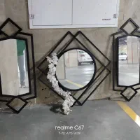 آئینه قاب فلزی