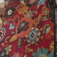 فرش فیروزه ای ۶ متر  وگلیم‌ ۶ متر|فرش|زاهدان, |دیوار