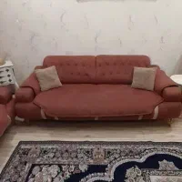 مبل چسترامریکایی با پرده|مبلمان خانگی و میز عسلی|بندر امام خمینی, |دیوار