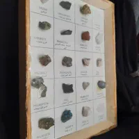 عتیقه کلکسیون قدیمی نایاب مجموعه سنگهای  کمیاب و