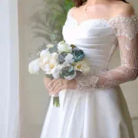 لباس عروس اروپایی و چاک‌دار