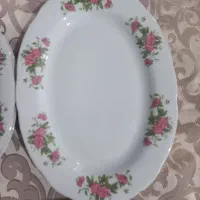 سه عدد دیس چینی گل سرخی دانه ای ۲۰۰|ظروف سرو و پذیرایی|نسیمشهر, |دیوار